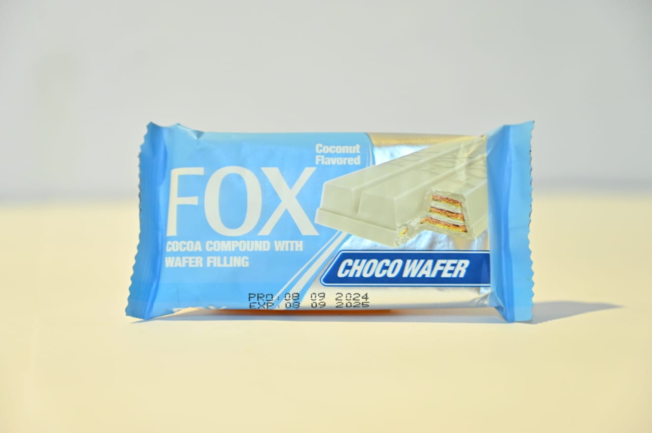 Fox Chocolate Cocoa Compound with Wafer (Coconut Filling) 3 Finger