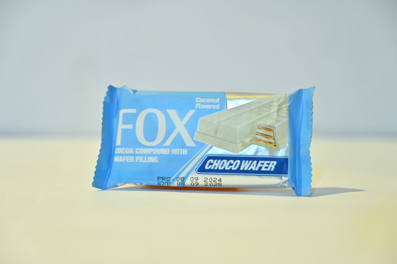 Fox Chocolate Cocoa Compound with Wafer (Coconut Filling) 3 Finger